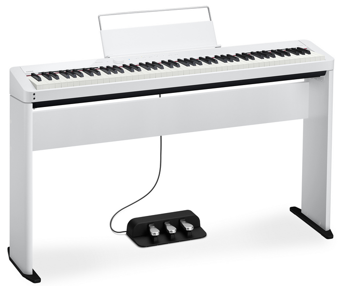 Цифровое пианино Casio PX-S1000WE на стойке CS-68 с трех-педальным юнитом SP-34